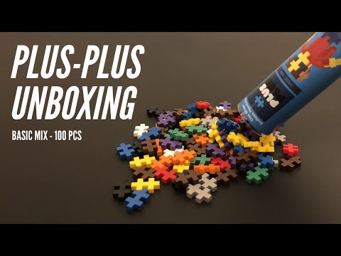 Plus-Plus Unboxing &amp; Sorting | BASIC MIX 100 PCS